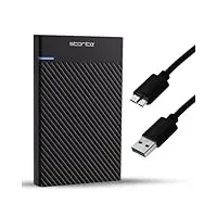 Storite Externe Festplatte mit 500 GB USB 3.0 – schlanke, tragbare und leichte HDD mit Plug-and-Play-Backup für Laptop, PC, Mac und Gaming