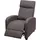 Mendler Fernsehsessel HWC-F76, Relaxsessel Sessel Liegesessel, Liegefunktion verstellbar Stoff/Textil ~ grau-braun