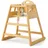 Relaxdays Kinderstuhl, Holz, 5-Punkt-Gurt Hxbxt: 76 x 48 x 49,5 cm, Hochstuhl Baby & Kleinkind, Kinderhochstuhl, Natur