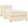 vidaXL Boxspringbett 90 x 200 cm Creme