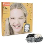 Amalia Personalisiertes Mosaik-Porträt, benutzerdefinierter Bausatz aus Bausteinen, personalisiertes Foto-Bild-Konstruktor-Geschenk (L/40 cm x 40 cm).