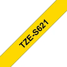 Brother TZS621 - Schwarz auf Gelb - Rolle (0,9 cm x 8 m)