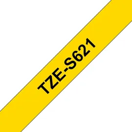 Brother TZS621 - Schwarz auf Gelb - Rolle (0,9 cm x 8 m)