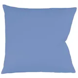 FLEURESSE Kissenbezug Colour Satin 80 x 80 cm Blau