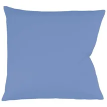 FLEURESSE Kissenbezug Colour Satin 80 x 80 cm Blau