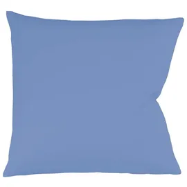 FLEURESSE Kissenbezug Colour Satin 80 x 80 cm Blau