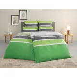 Tom Tailor HOME "Felix in Gr. 135x200 oder 155x220 cm", grün, B/L: 135cm x 200cm, 1 Stk., 1 Stk., Renforcé, B/L: 80cm x 80cm, 3 Stk.