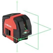 Bellota Linienlaser, kruislijnlaser met loodlijn 30m 2 Achs + Punkt, grün, Koffer und Halter
