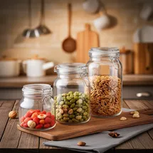 ideoon home Vorratsglas 1 L 3 St.