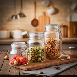 ideoon home Vorratsglas 1 L 3 St.