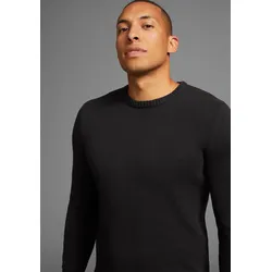 Rundhalspullover »CIRCULAR COLLECTION-GOTS zertifiziert«, Gr. L (52/54), schwarz, , 10530405-L