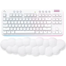 Logitech G G715, Kabellos, RF Wireless + Bluetooth, Mechanischer Switch, AZERTY, RGB-LED, Weiß