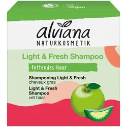 alviana Festes Shampoo Apfel - schnell fettendes Haar
