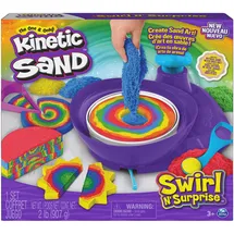 Spin Master Kinetic Sand Swirl 'n Surprise Set Modelliersand 907 g mehrfarbig