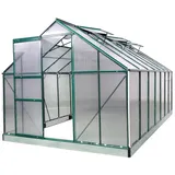 Brast Gewächshaus Aluminium Grün HKP 6 mm 12,25 m2
