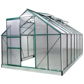 Brast Gewächshaus Aluminium Grün HKP 6 mm 12,25 m2