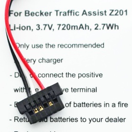 AccuCell Akku passend für Becker Traffic Assist Z201, S30, 338937010150