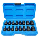 PODOFO Steckschlüssel Steckschlüssel 16tlg Schlagschrauber Nüsse Sechskant (16 St), 16tlg Steckschlüssel Schlagnuss