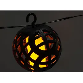Lumineo Lichterkette Kunststoff 175 cm inkl. LED-Lampe schwarz