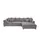 bobb Ecksofa Jonna ¦ grau ¦ Maße (cm): B: 317 H: 93 T: 226.0