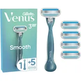 Gillette Venus Smooth Rasierer + 5 Klingen