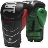 Leone 1947 Revo Performance Boxhandschuhe Unisex Erwachsene, Schwarz/Rot/Grün, 16 oz