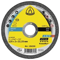 KLINGSPOR A 36 TZ Trennscheiben, 125 x 2 x