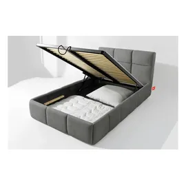 Konsimo Polsterbett ¦ grau ¦ Maße (cm): B: 136 H: 96