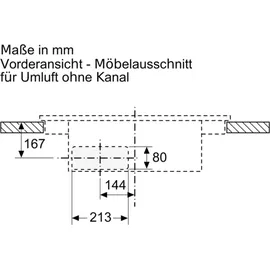 Neff V58NHQGA6 Muldenlüfter Set (bestehend aus: Z861SB4,V58NHQ4L0)