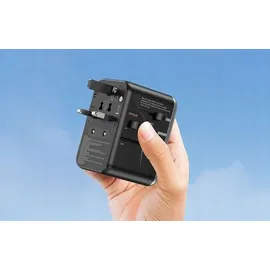Vention Wandladegerät Vention FJFB0 Universal GaN 2x USB-C 2x USB Schwarz
