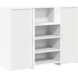 vidaXL Empfangstheke Weiß 135x50x103,5 cm Holzwerkstoff