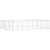 vidaXL Outdoor-Hundezwinger Verzinkter Stahl 65,34 m2