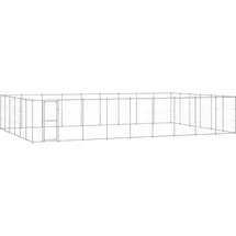 vidaXL Outdoor-Hundezwinger Verzinkter Stahl 65,34 m2