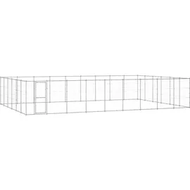 vidaXL Outdoor-Hundezwinger Verzinkter Stahl 65,34 m2