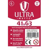 happyshops Shield Sleeves 1027370 - Shield Ultra Matte 6, 100 Super Sleeves für Kartengröße 41 x 63 mm, Spielkarten-Schutzhüllen
