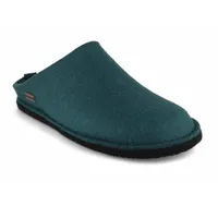 HAFLINGER Flair Soft Filzpantoffeln aus Wollfilz Hausschuh Piniengrün (108)