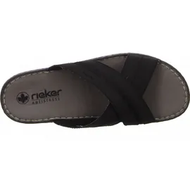 Rieker Herren Sandalen 21560 Pantolette Schwarz