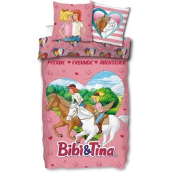 Jugendbettwäsche Bibi und Tina Bettwäsche 135×200 Baumwolle Kinderbettwäsche Mädchen, SkyBrands