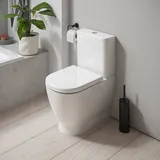 Duravit D-Code Stand-WC mit WC-Sitz Weiß