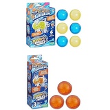 Super Soaker Bundle of Nerf Hydro Balls 6er-Pack, Wiederverwendbare, mit Wasser befüllbare Bälle + NERF Hydro Balls 3er-Pack, Wiederverwendbare, mit Wasser befüllbare Bälle, (F6392)