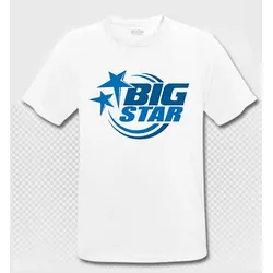 BIG STAR - T-Shirt - weiss/blau - Atmungsaktiv