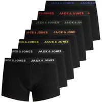 JACK & JONES Basic Boxershorts 7 Einheiten Black / Detail Black / Black XL