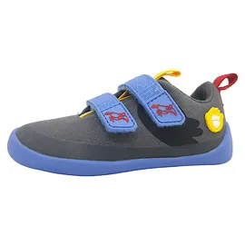 Affenzahn Barfußschuh Lucky Tukan Grau / Hellblau 30