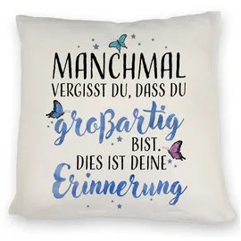 speecheese Dekokissen Du bist großartig 40 x 40 cm Mehrfarbig