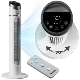 Tectake Turmventilator 90 cm Weiß