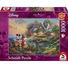 Schmidt Spiele Thomas Kinkade Disney Sweethearts Mickey & Minnie