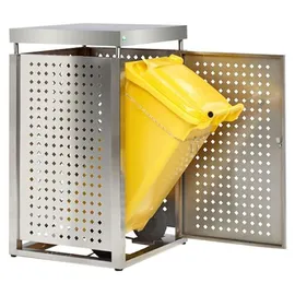 Proregal Mülltonnenbox 115 x 67,5 x 62,5 cm silber
