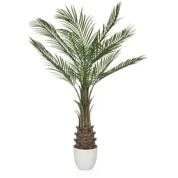 Kunstpflanze / Kunstbaum DRACAENA Palme 120 cm grün hjh OFFICE