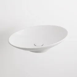 Megabad Art Aufsatzwaschbecken 51 cm 10SY65051SV, Badkeramik, weiß