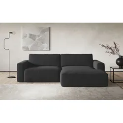 Ecksofa COTTA "Lasso L-Form, XL-Sofa", schwarz, B:288cm, 100% Polyester, Sofas
